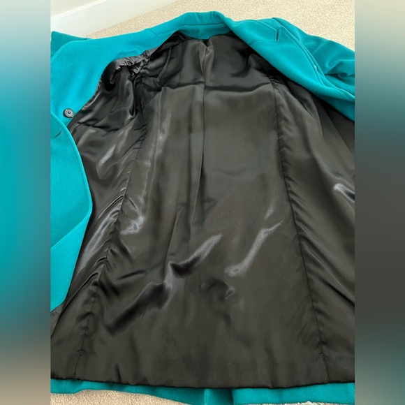Anna Collection Teal Coat – 100% Virgin Wool - Picture 6 of 10